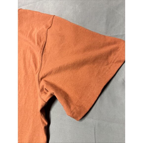 Carhartt Loose Fit Pocketed Tee 1/4 Button Men's Size 2XL Orange Cotton Shrt Slv - Picture 14 of 16